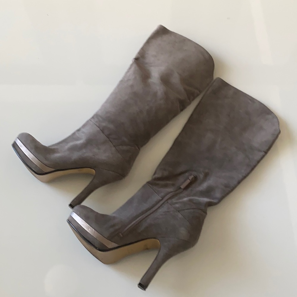 Nine West  Gray Sueded Boots